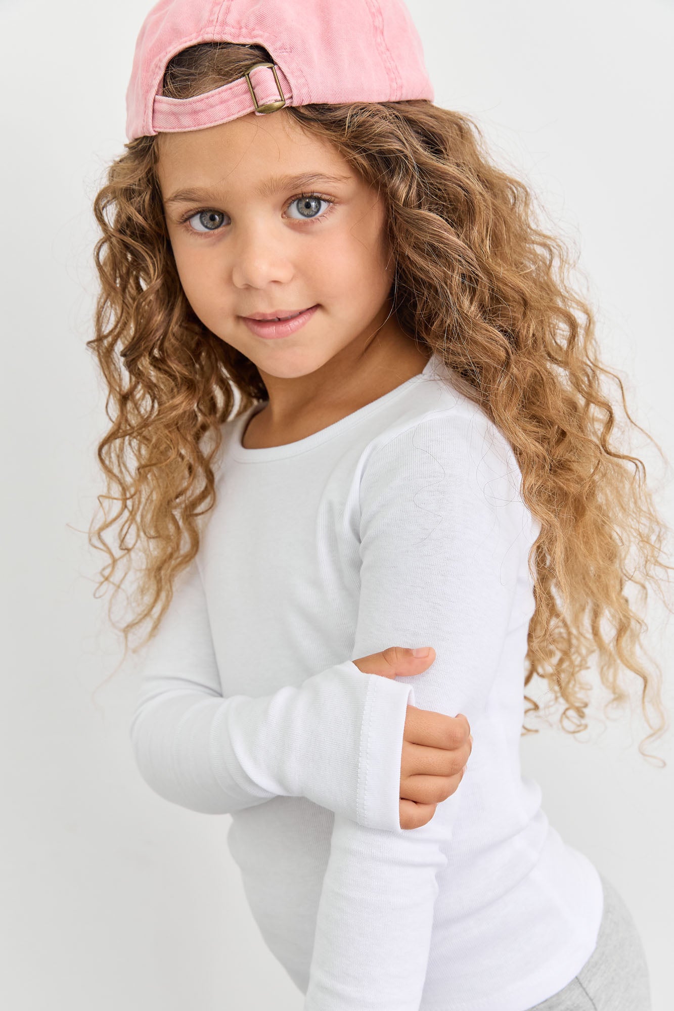 חולצת בייסיק צווארון ניקי ושרוול כפפה | לבן