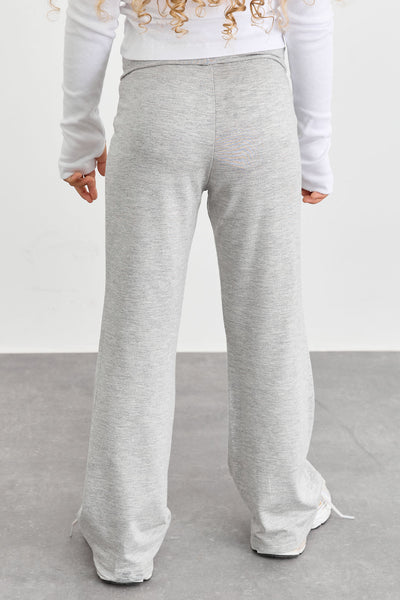 טייץ פדלפון מבד רך עם קיפול במותן  | אפור