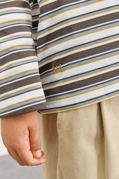 חולצת פסים גזרת אוברסייז | צהוב