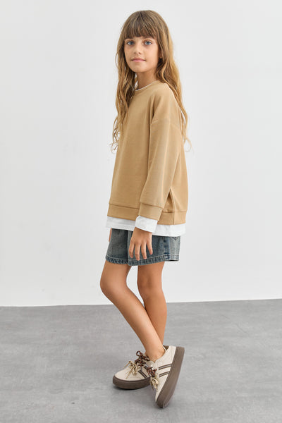 סוויטשירט דון בד משולב | חום