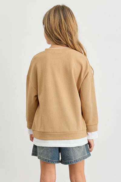 סוויטשירט דון בד משולב | חום