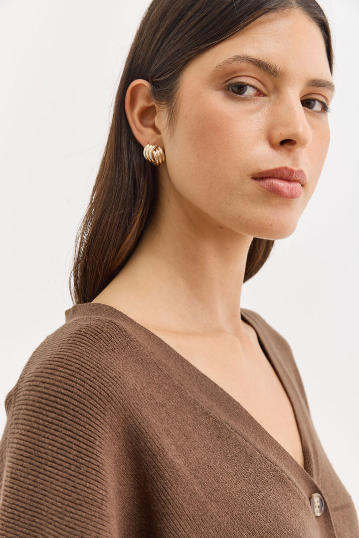 עגילי אנדי מוזהבים