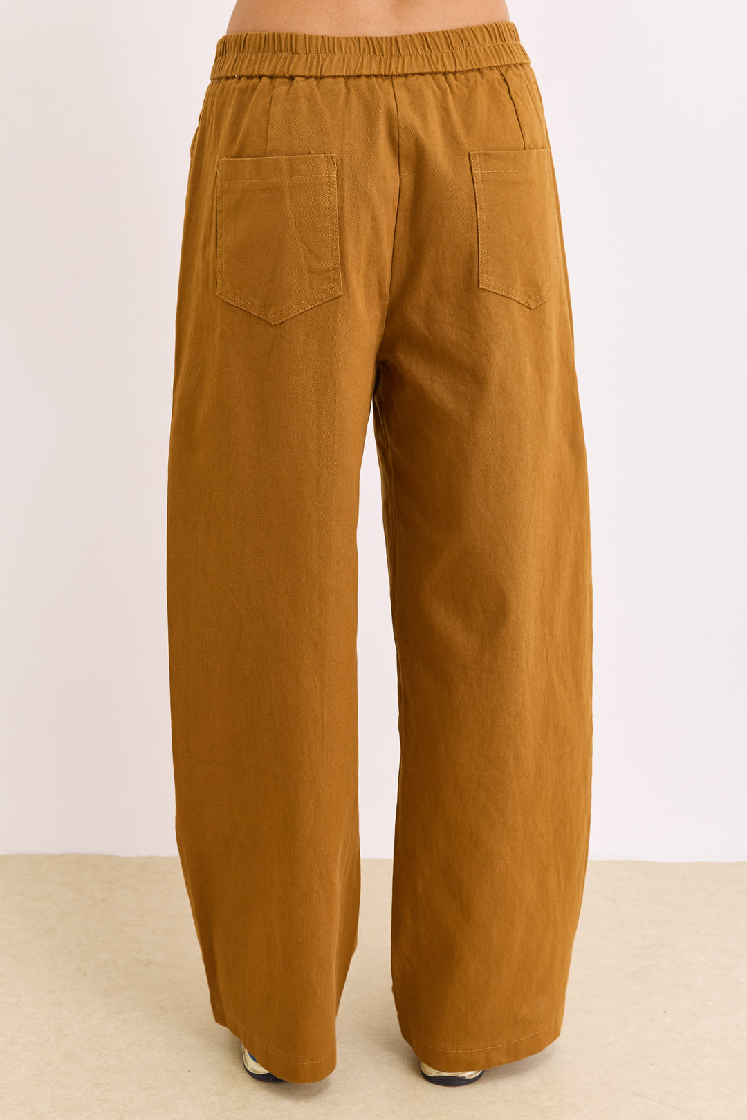 מכנסי אווה גזרה רחבה | קאמל