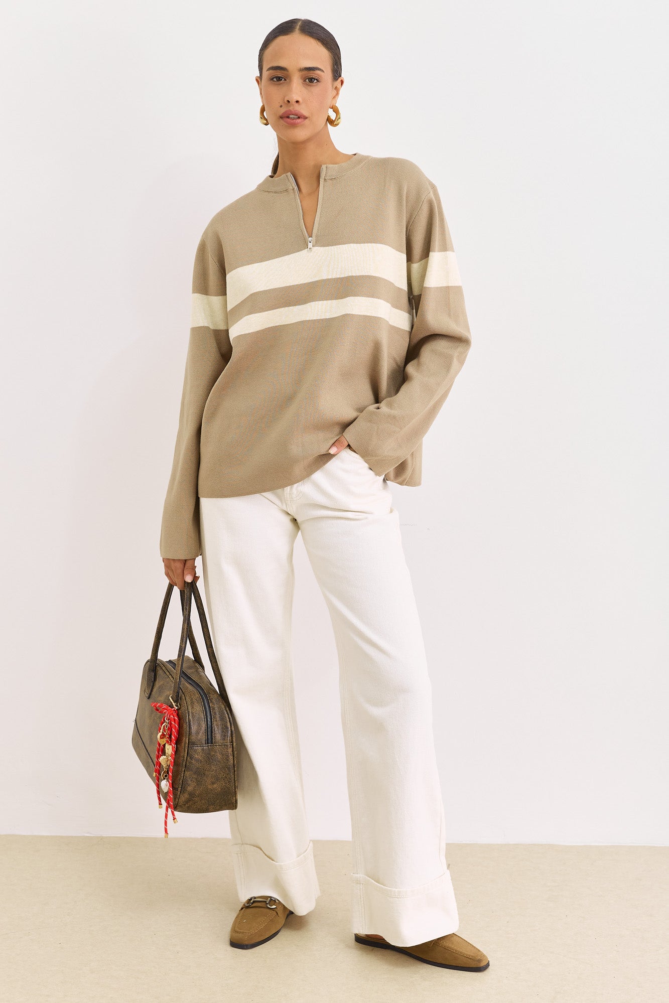 צ'ארם לתיק בשילוב שרוך | אדום