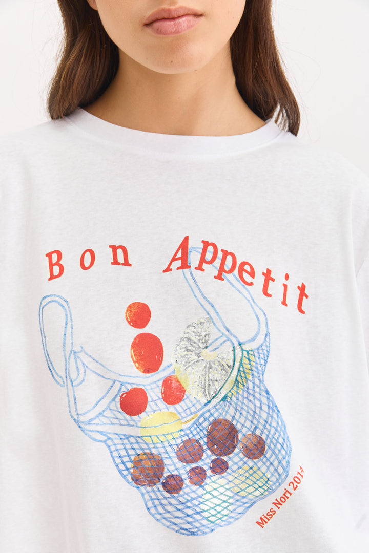 חולצת בון אפטיט שרוול ארוך | לבן