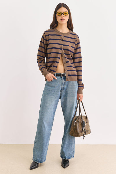 צ'ארם לתיק בשילוב שרוך | שחור