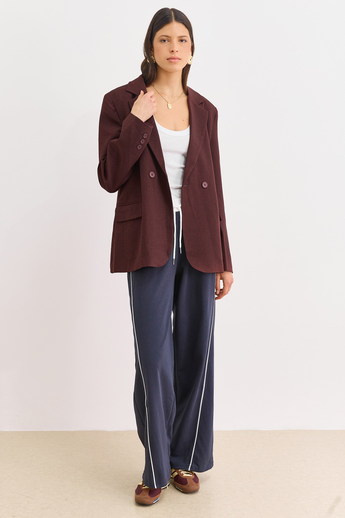 בלייזר סופיה גזרה מחויטת | בורדו