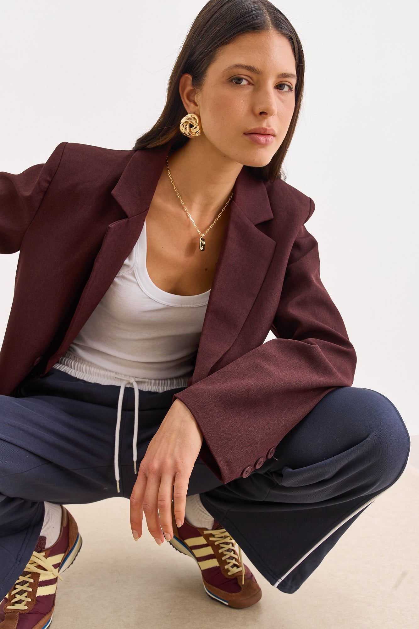 בלייזר סופיה גזרה מחויטת | בורדו