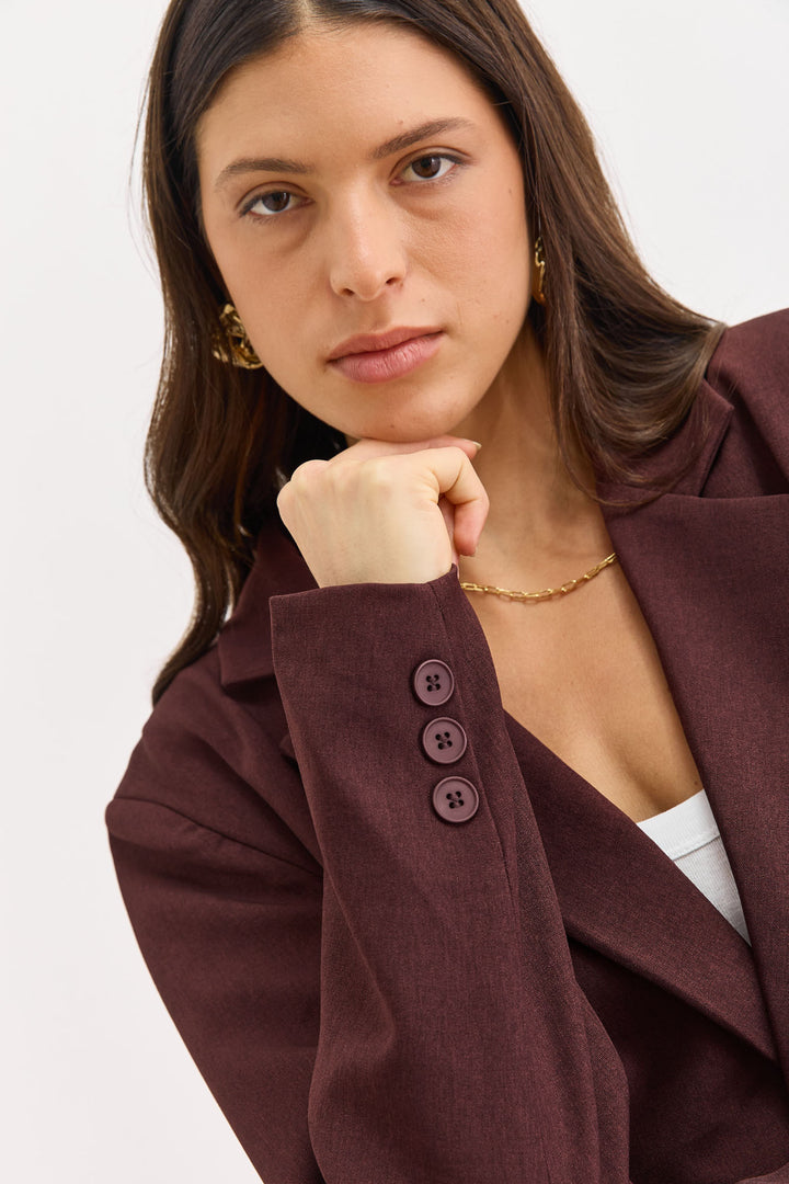 בלייזר סופיה גזרה מחויטת | בורדו