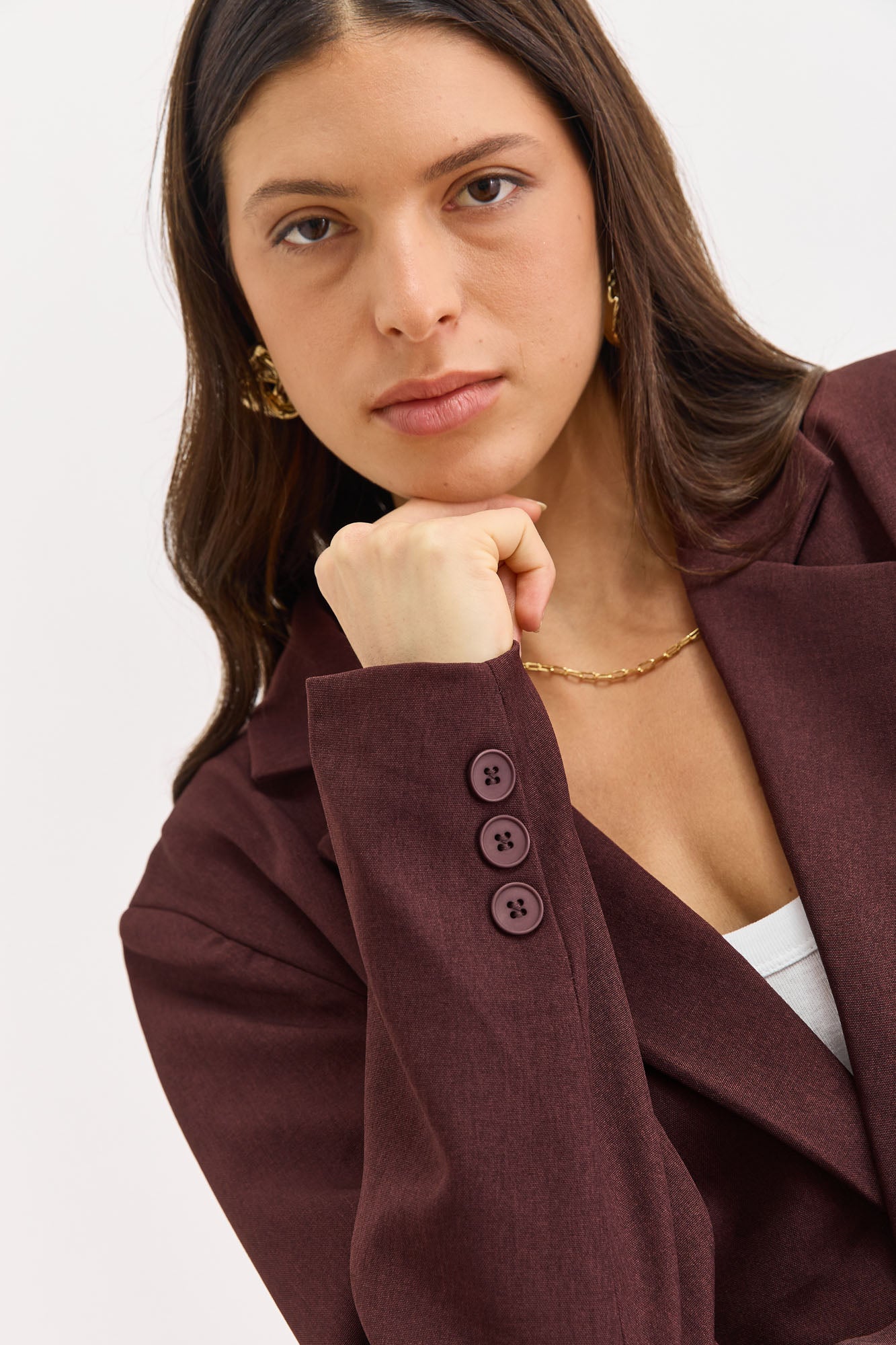 בלייזר סופיה גזרה מחויטת | בורדו