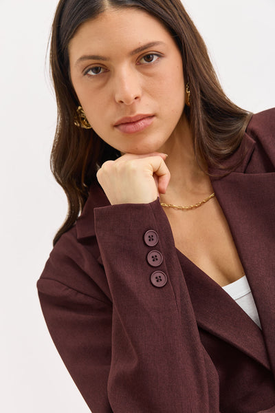 בלייזר סופיה גזרה מחויטת | בורדו