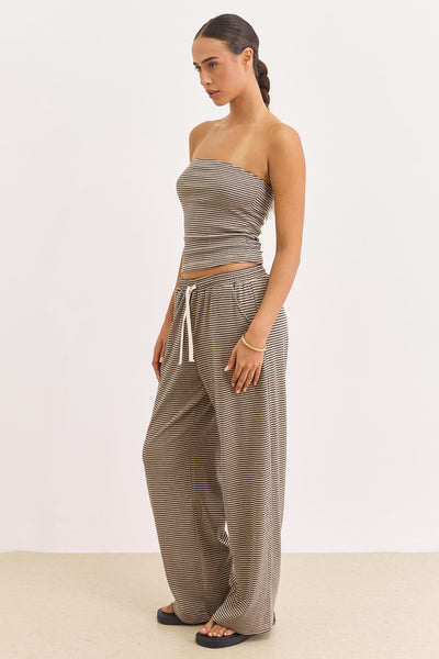 טופ סטרפלס ולנטין סטרייפס | מוקה/נייבי