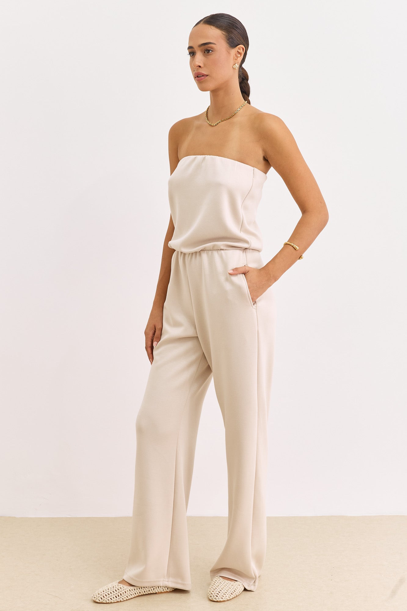 אוברול סטרפלס סלין גומי במותן | אבן