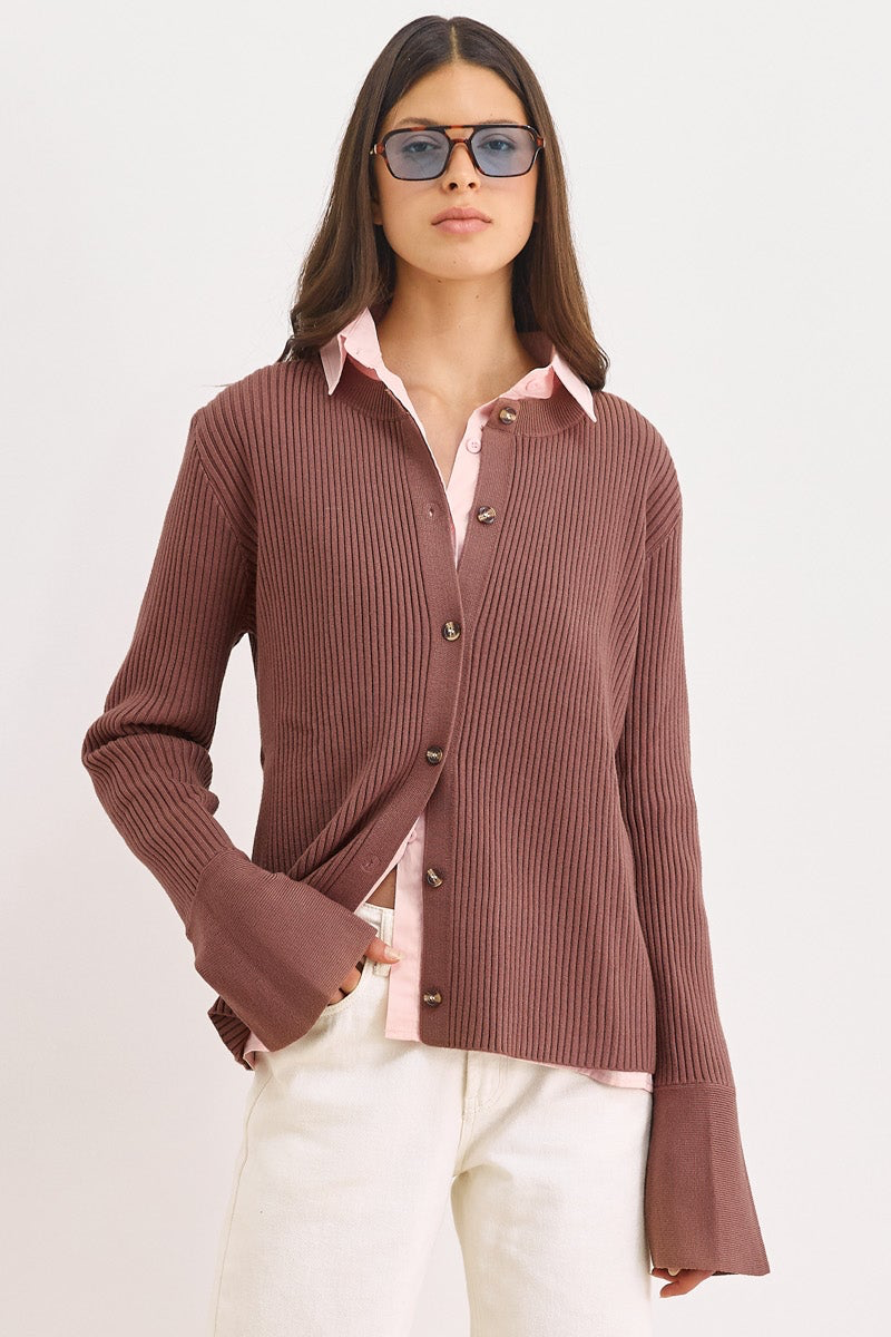 חולצה מכופתרת רובין קלאסיק | ורוד