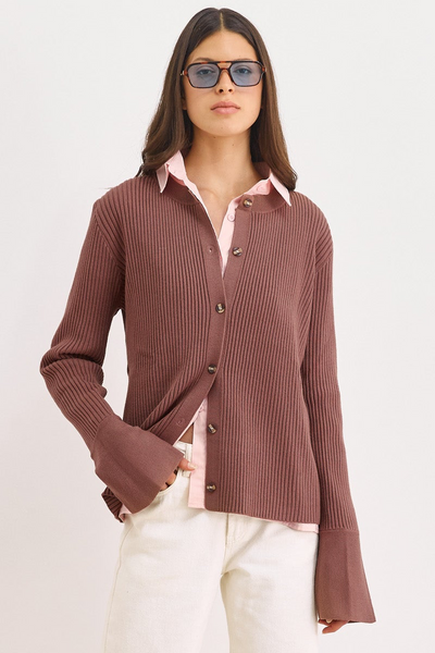 חולצה מכופתרת רובין קלאסיק | ורוד