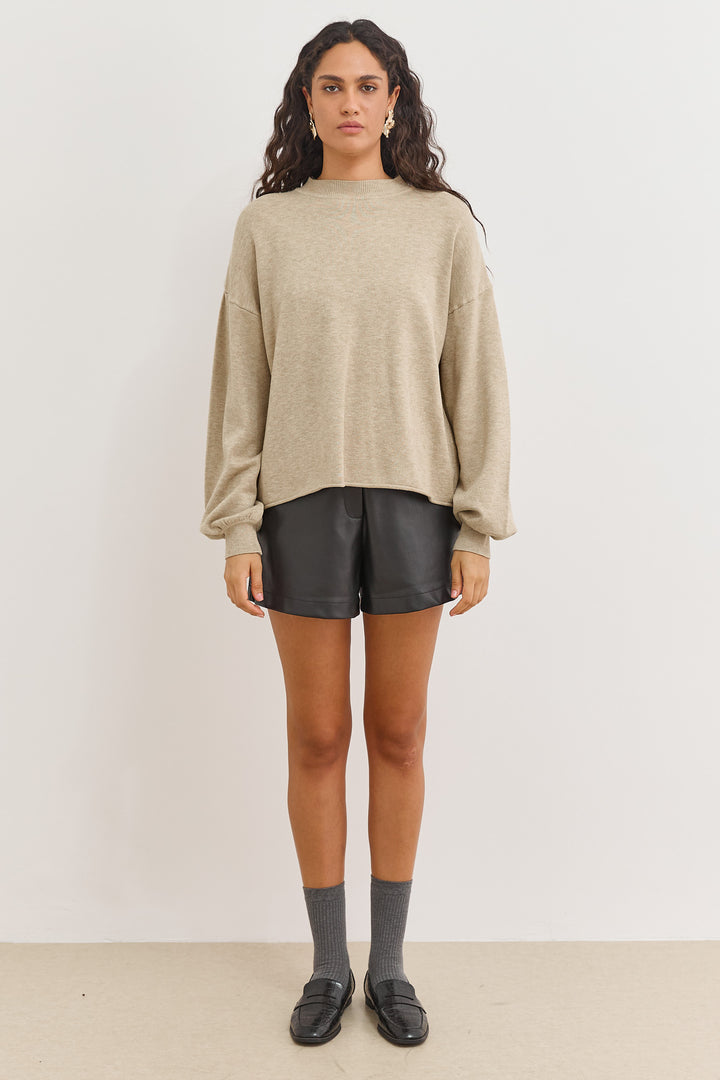 סריג פריז גזרת אוברסייז | בז'