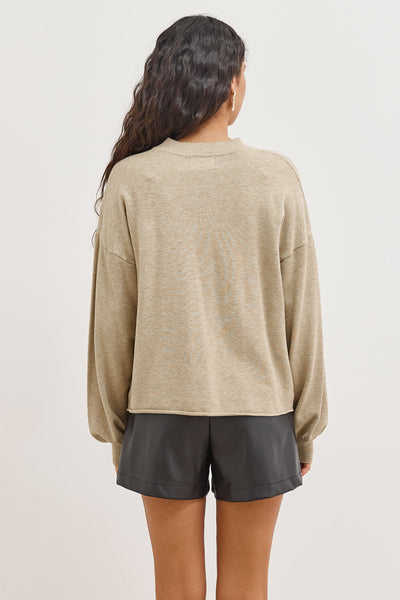 סריג פריז גזרת אוברסייז | בז'