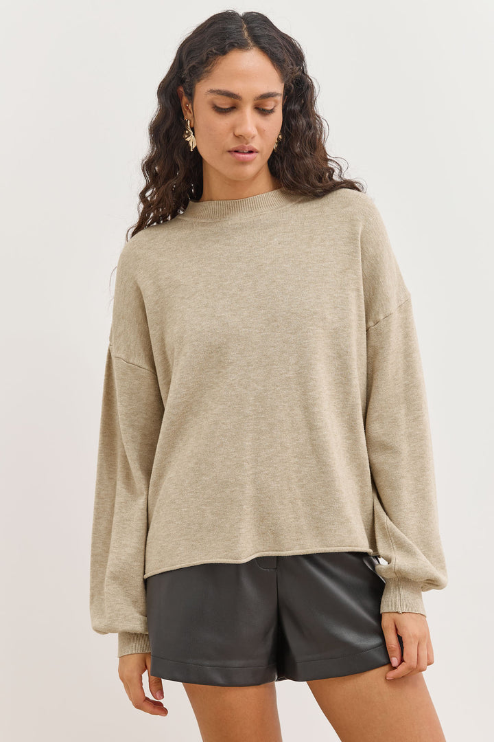 סריג פריז גזרת אוברסייז | בז'