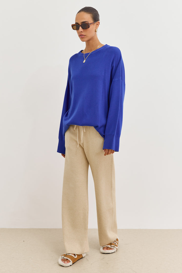 חולצת סריג טוקיו צווארון ניקי | כחול