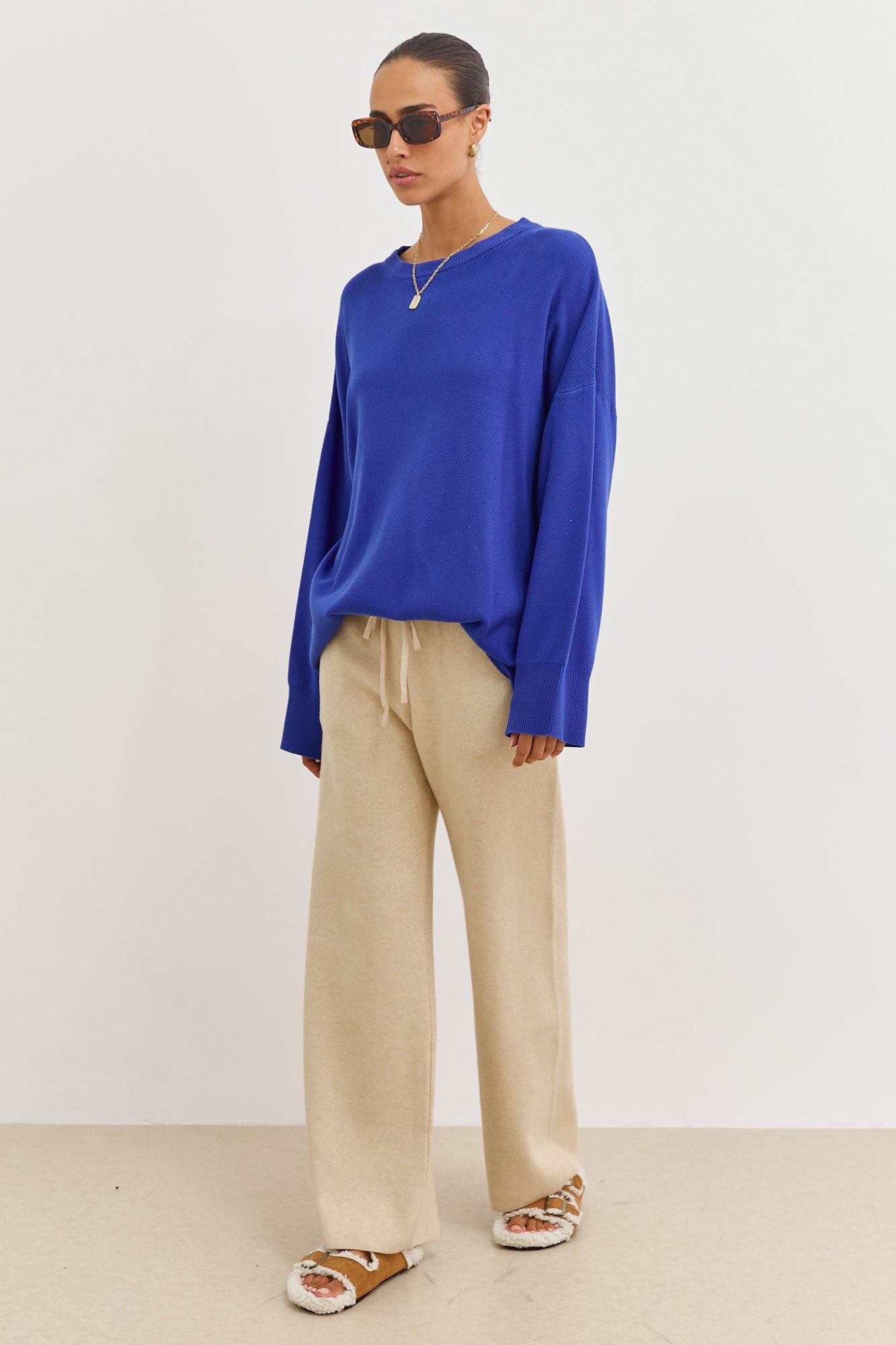 חולצת סריג טוקיו צווארון ניקי | כחול