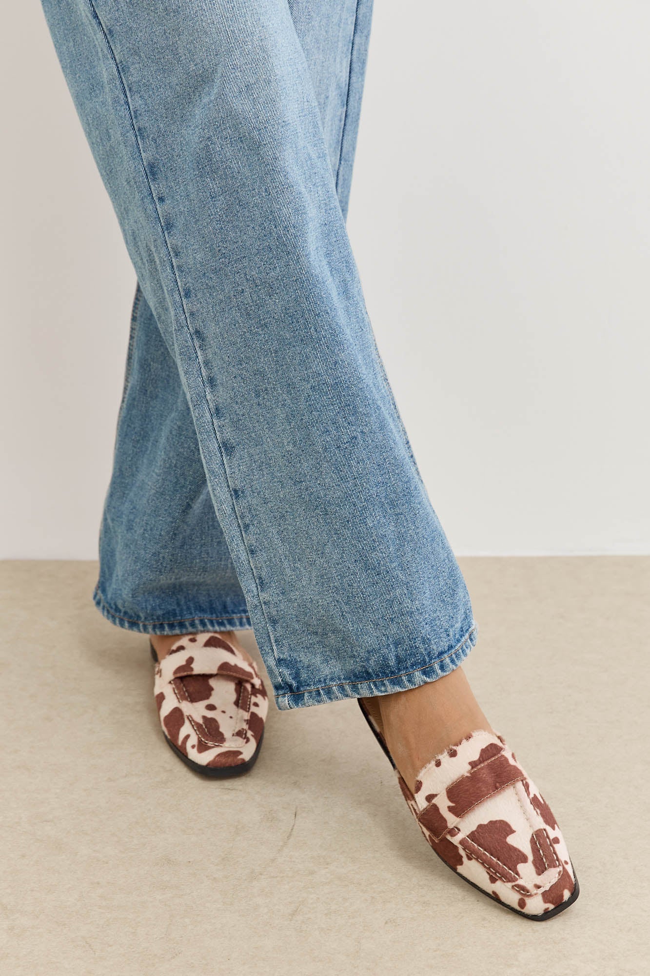 כפכפי מוקסין טקסס | בז'/חום