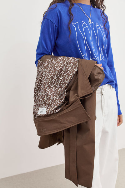 טי שירט אושן שרוול ארוך עם פרינט | כחול