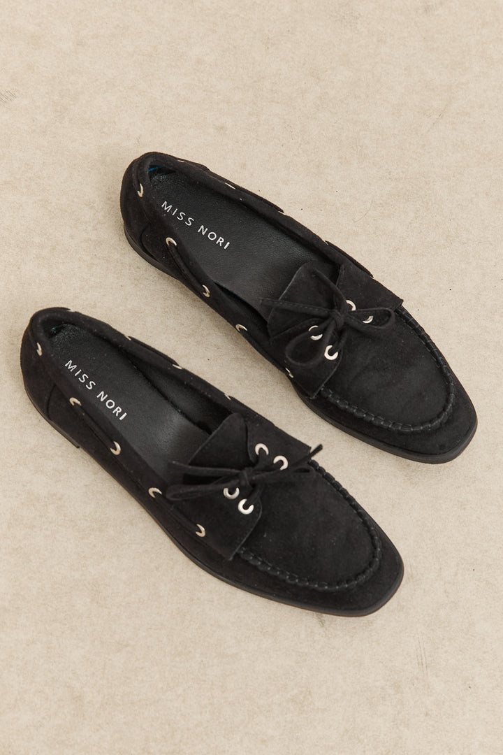 מוקסין רייבן דמוי זמש | שחור