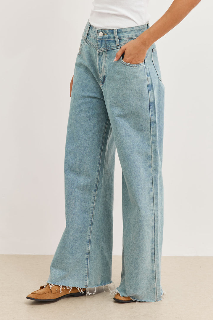 מכנסי דנים לוסי סיומת פרומה | ג'ינס