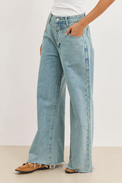 מכנסי דנים לוסי סיומת פרומה | ג'ינס