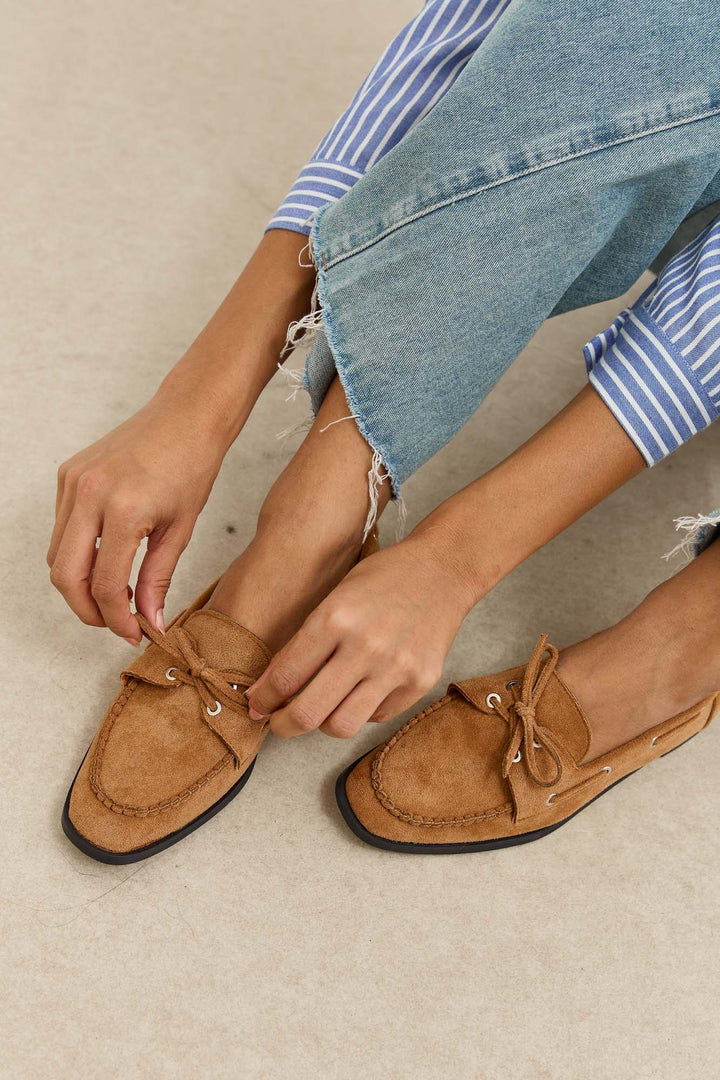 מוקסין רייבן דמוי זמש | חום