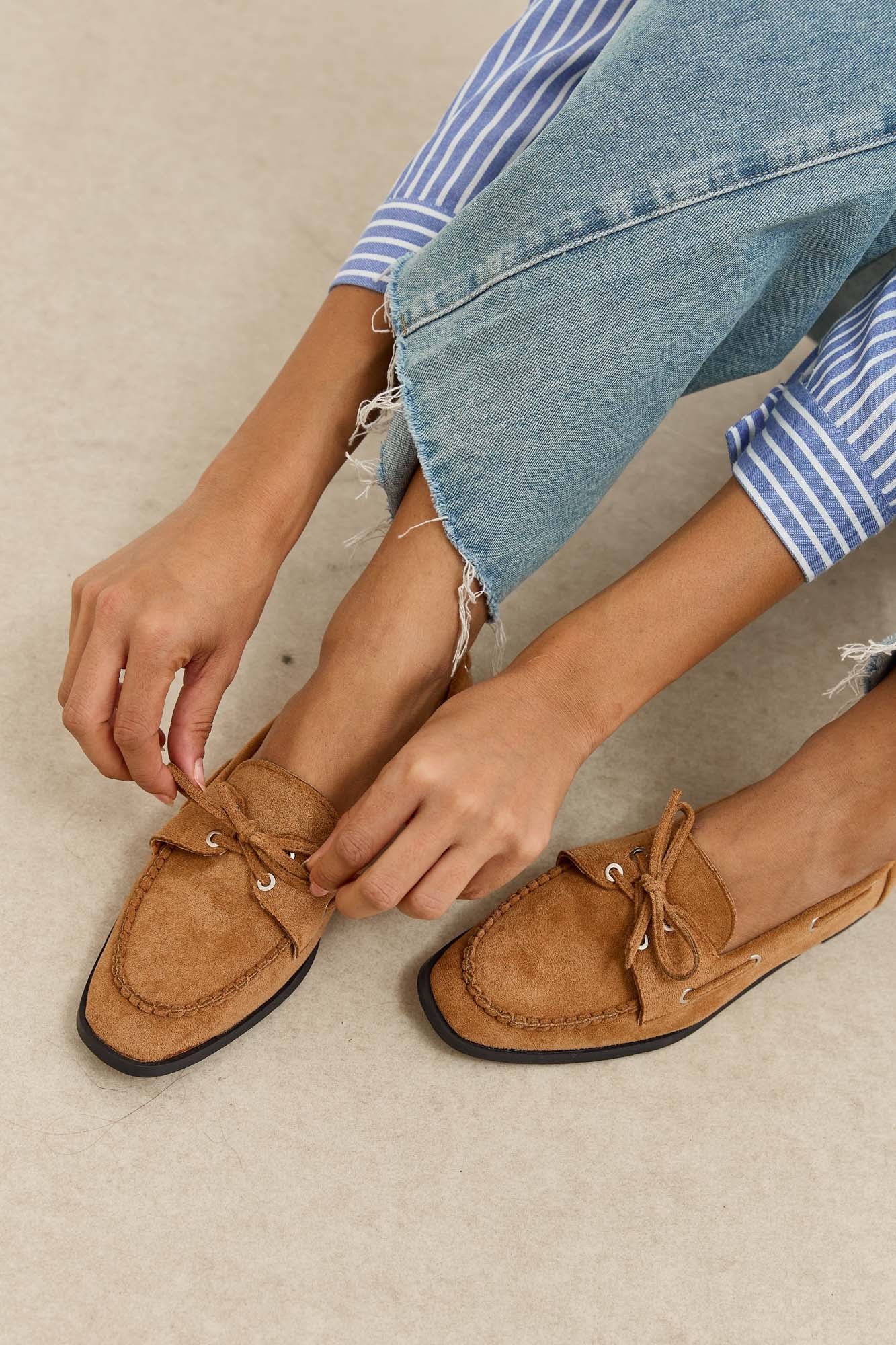 מוקסין רייבן דמוי זמש | חום