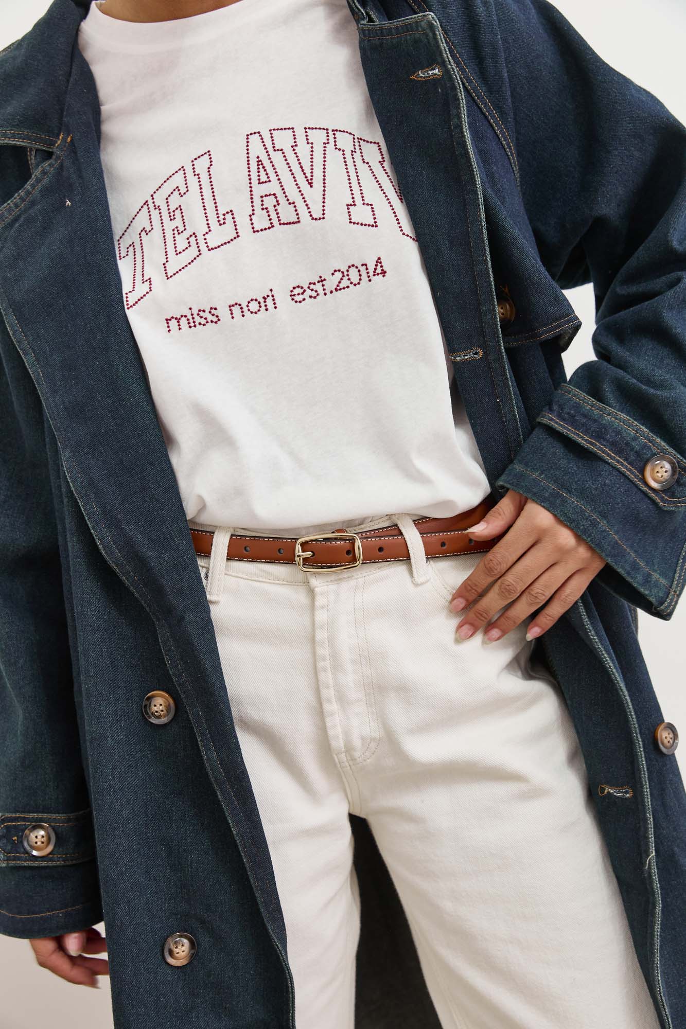 מעיל דנים טראנץ' ג'רמי ארוך | ג'ינס