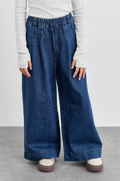 מכנסי דארק דנים וויד לג | ג'ינס