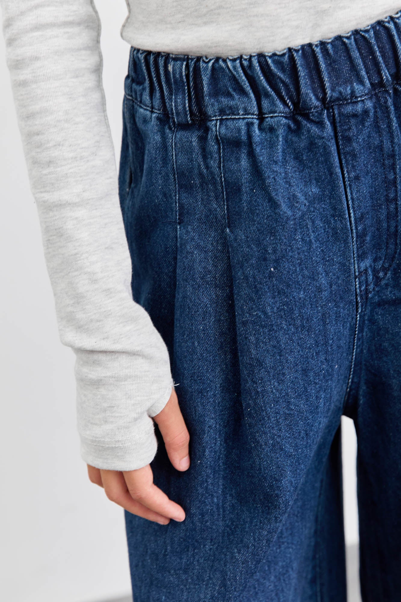 מכנסי דארק דנים וויד לג | ג'ינס