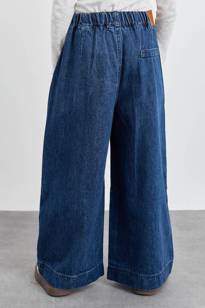 מכנסי דארק דנים וויד לג | ג'ינס