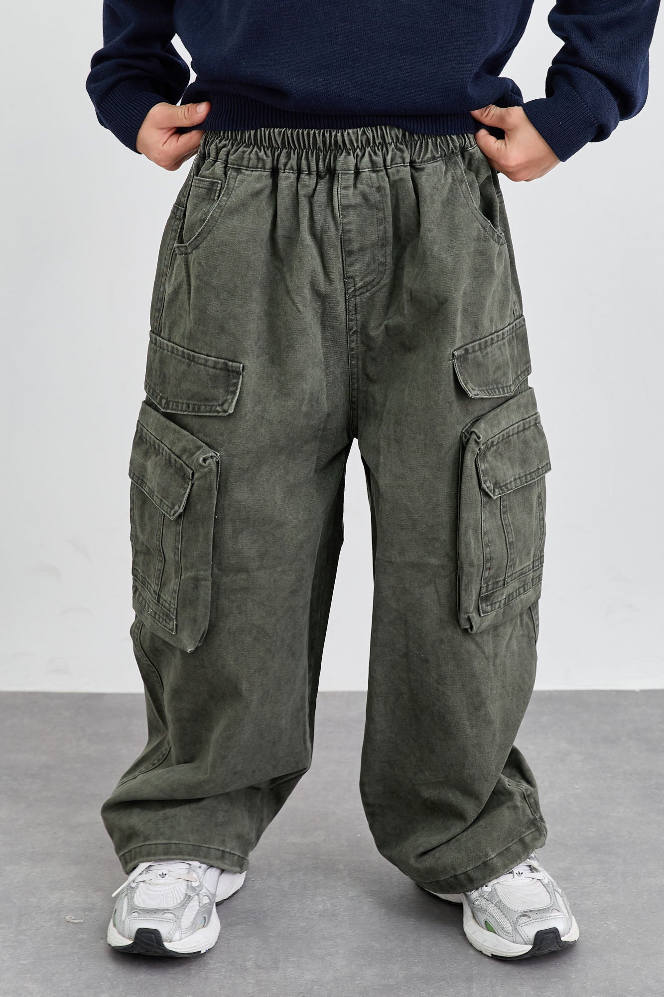 מכנסי דגמ"ח גרין בויז עם גומי | ירוק