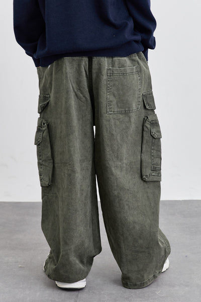 מכנסי דגמ"ח גרין בויז עם גומי | ירוק