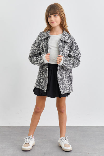 ג'קט דנים גריי לאופרד | מנומר