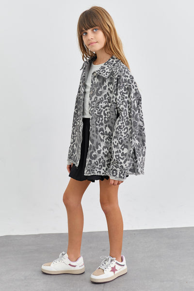ג'קט דנים גריי לאופרד | מנומר