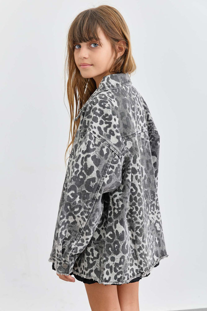 ג'קט דנים גריי לאופרד | מנומר