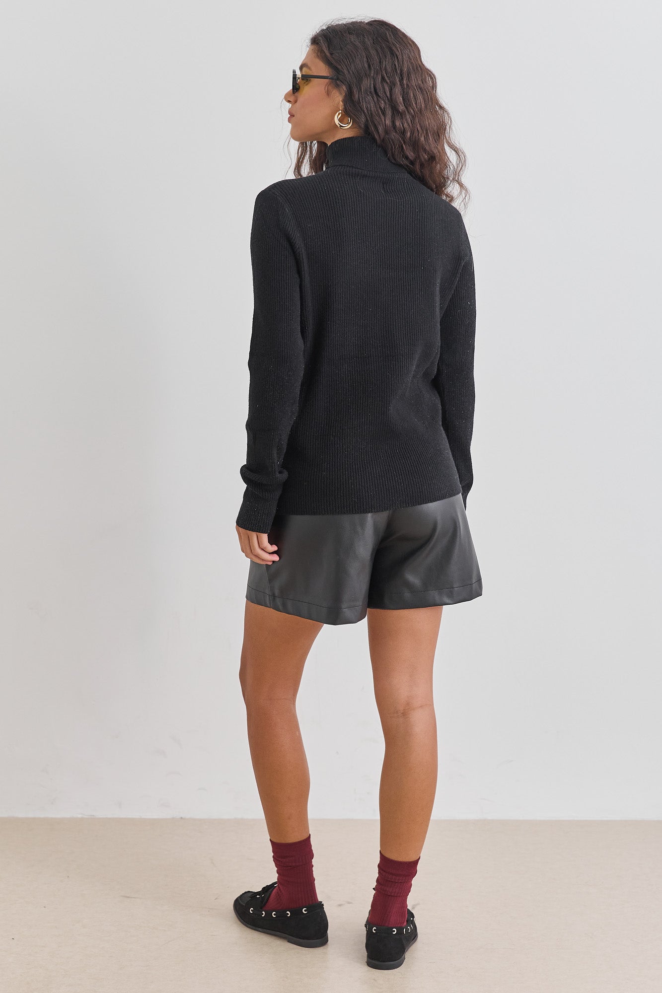 סריג גולף ספירס רקמת לוגו | שחור