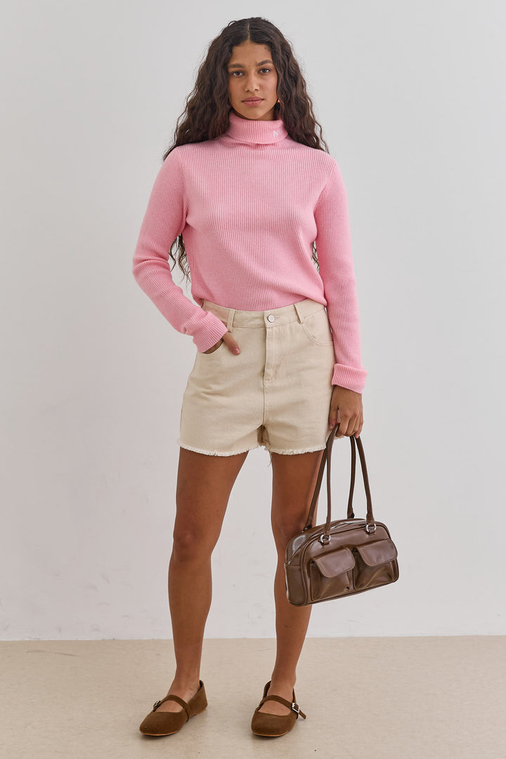 סריג גולף ספירס רקמת לוגו | ורוד