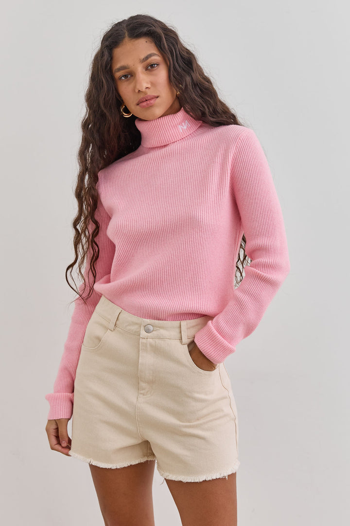 סריג גולף ספירס רקמת לוגו | ורוד