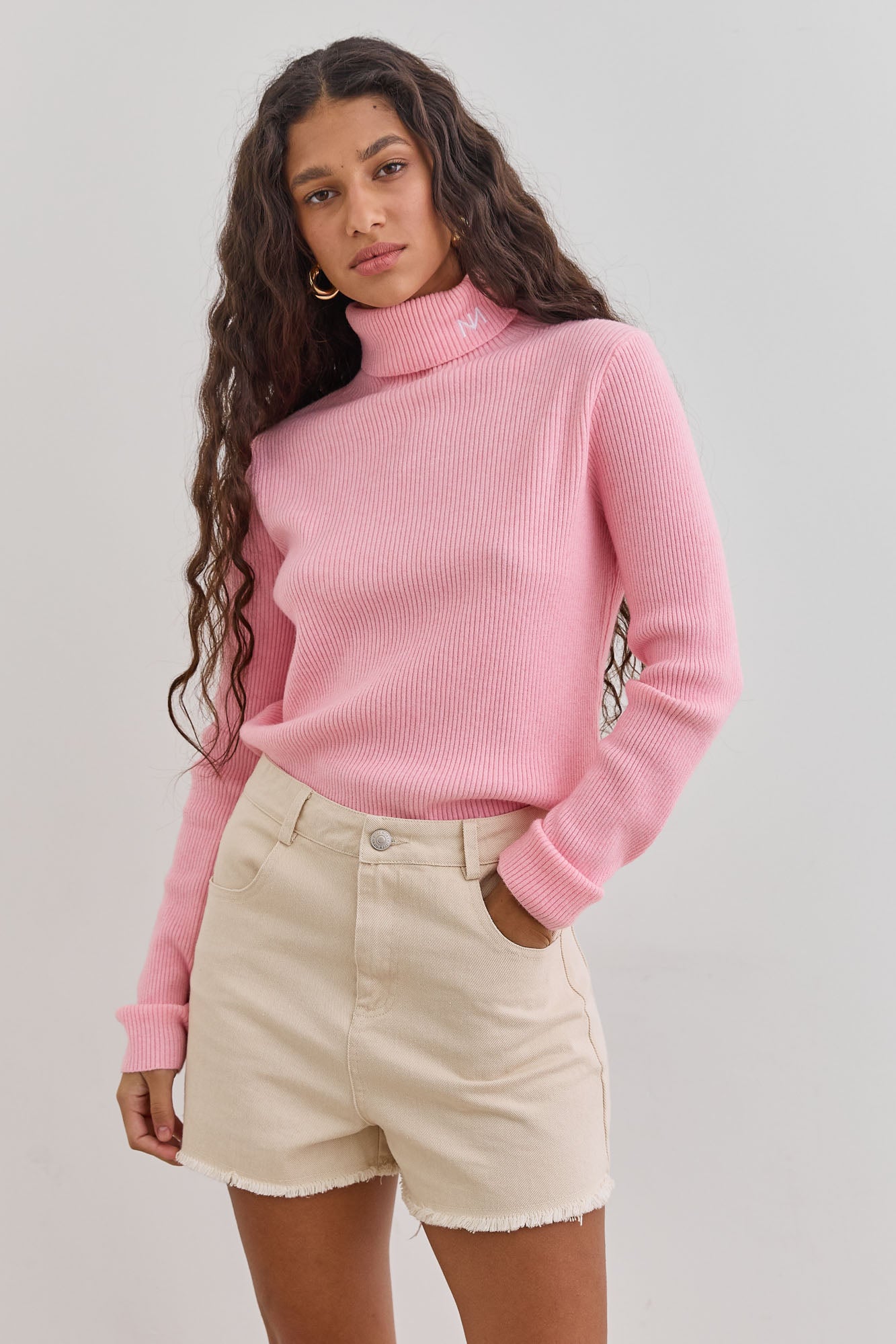 סריג גולף ספירס רקמת לוגו | ורוד