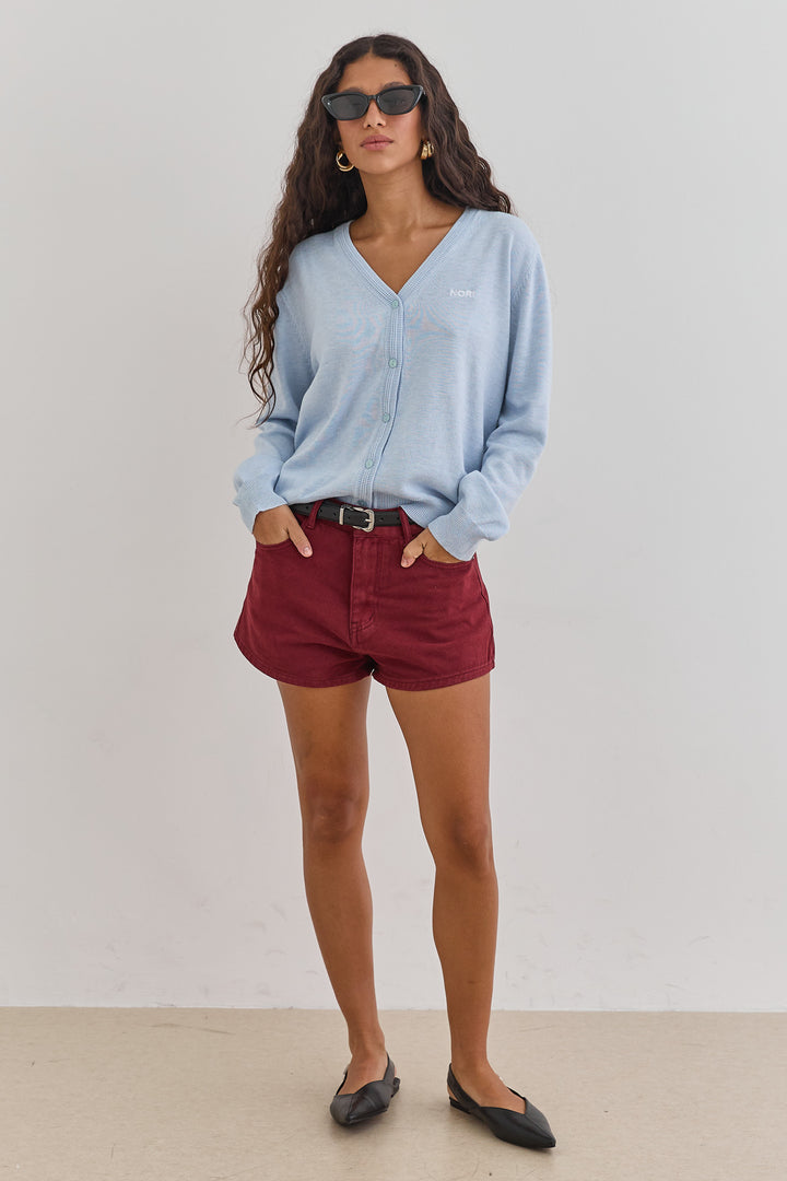 קרדיגן סריג ביילי | תכלת