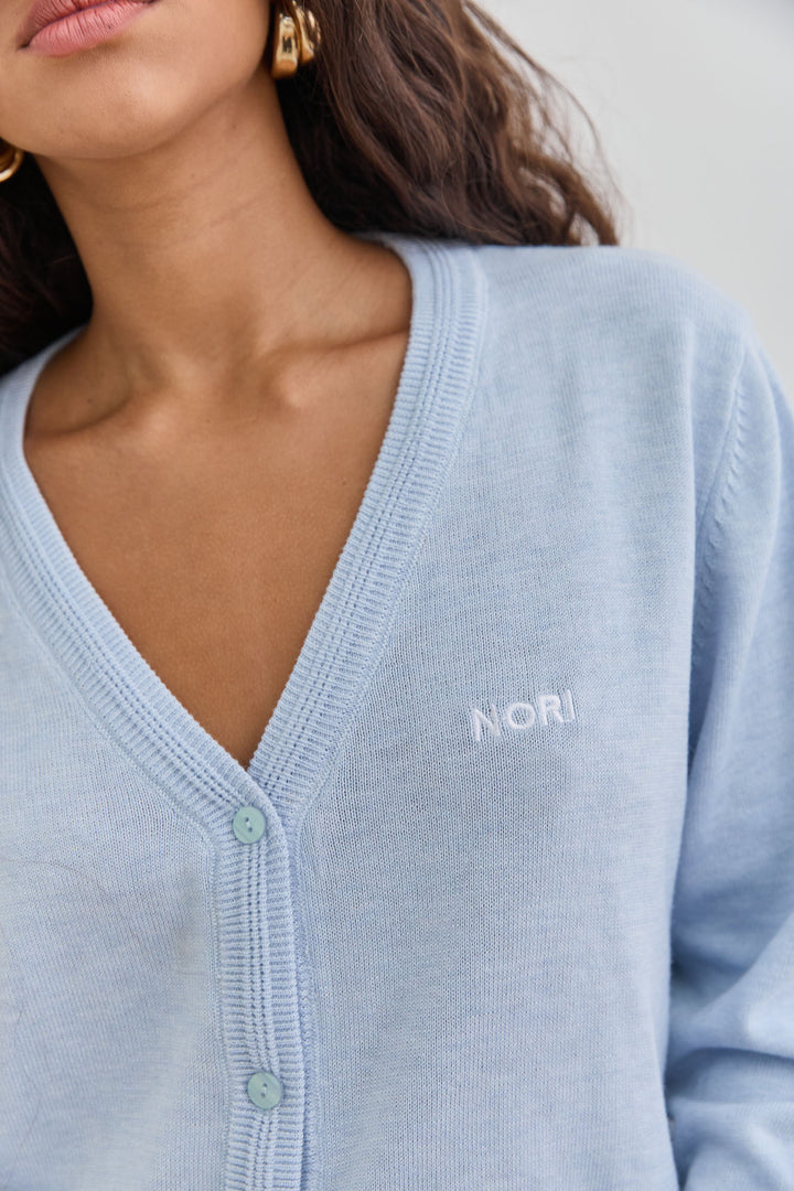 קרדיגן סריג ביילי | תכלת