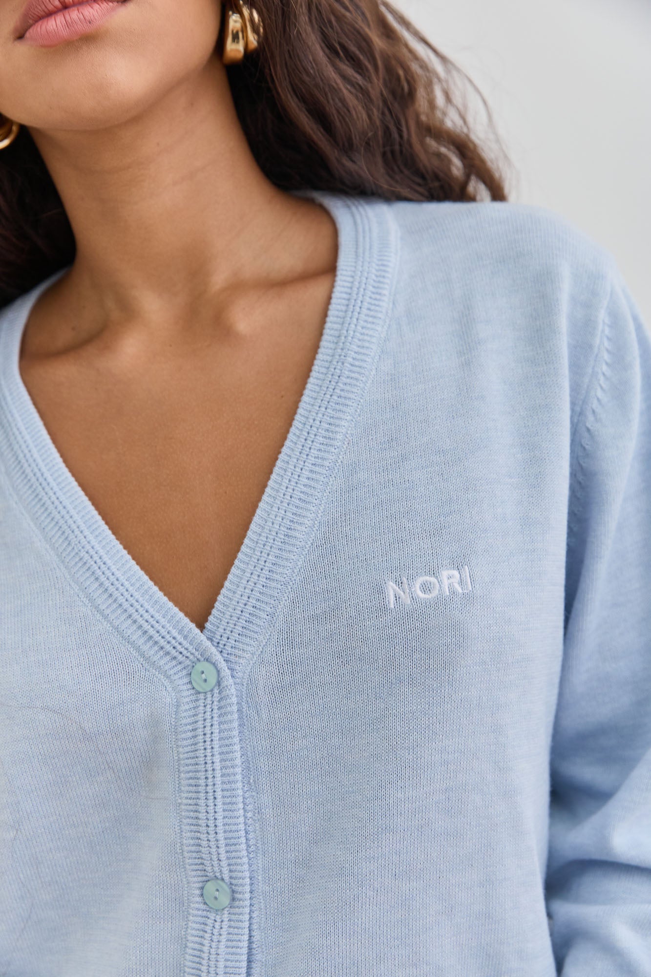 קרדיגן סריג ביילי | תכלת