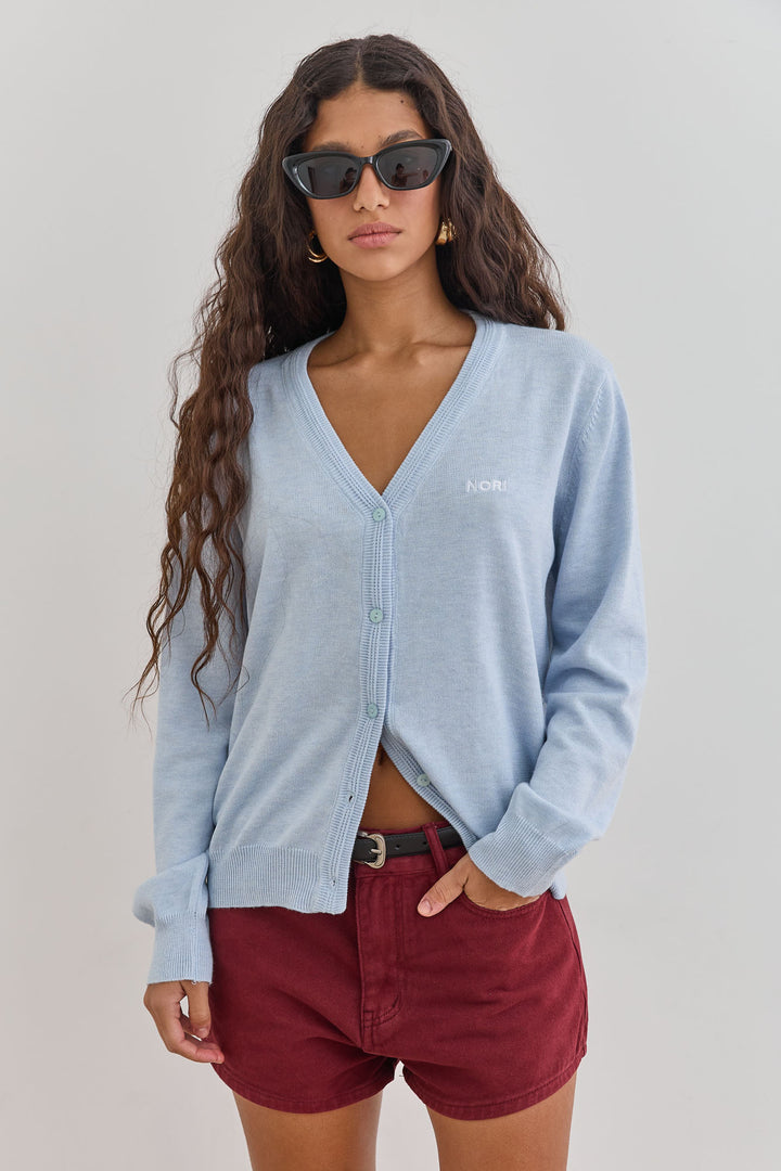 קרדיגן סריג ביילי | תכלת