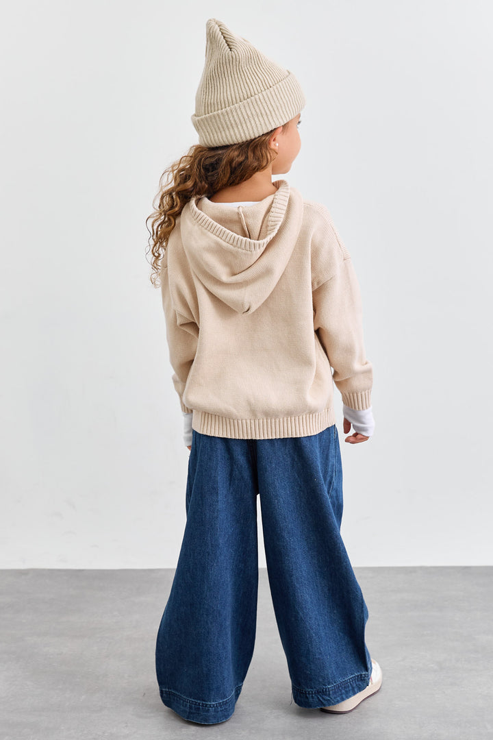 סריג קפוצ'ון עבה גזרת אוברסייז | אבן