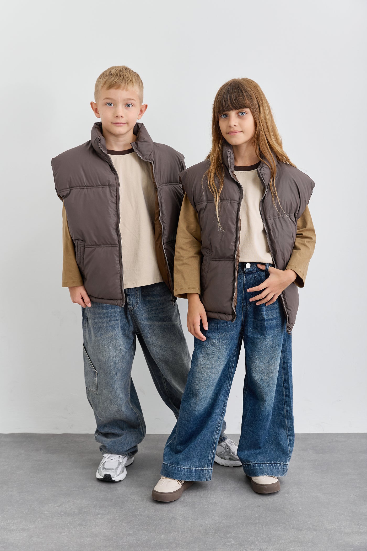 ווסט פוף בסגירת רוכסן | חום